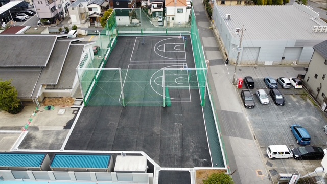 川口市立芝東中学校駐車場整備工事